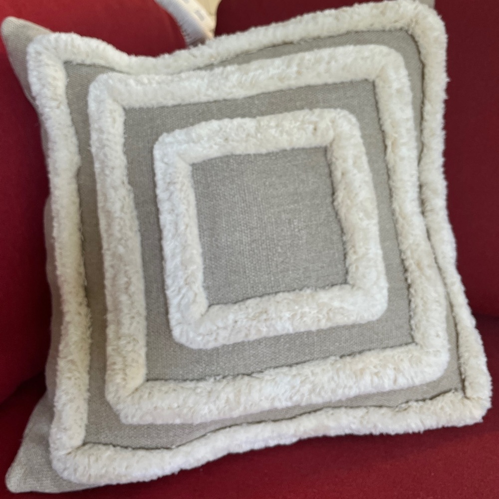 Jonathan Anderson Contemporary Textured Throw Pillow Cover